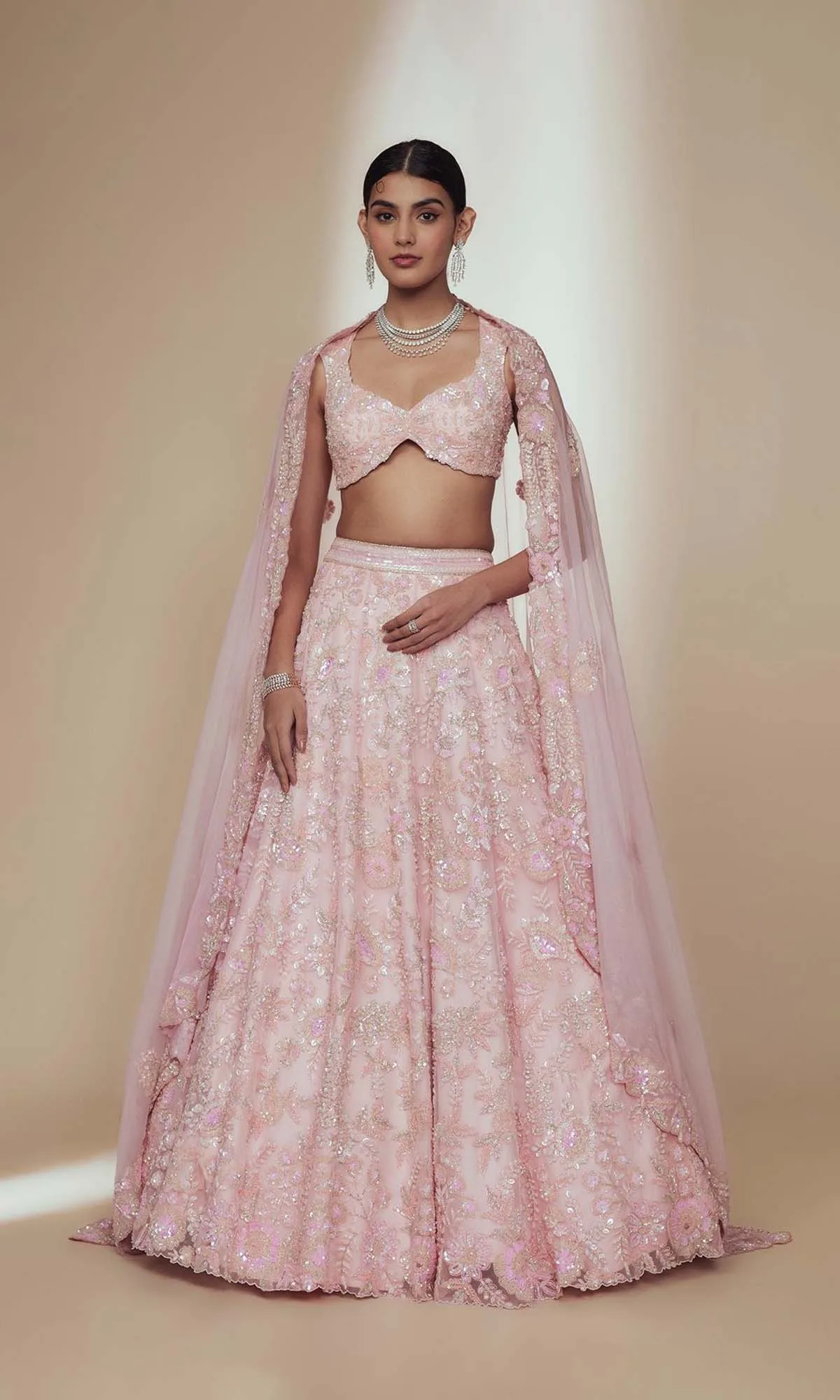 Celestial Reverie collection — Soft, luminous pastels for the modern bride.